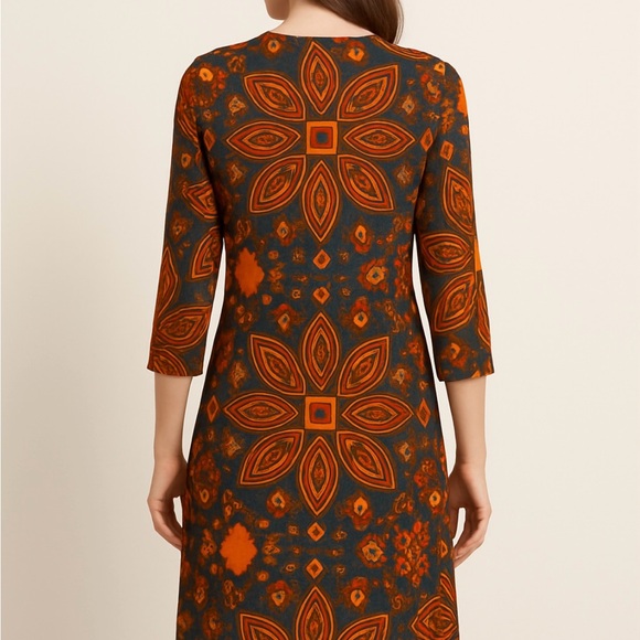 Zara Multicolor Long Sleeve Dress - Picture 6 of 8